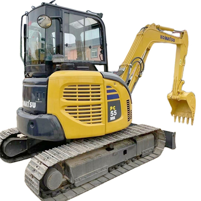 Original Mini Komatsu Used 55MR Excavator PC55MR-2 Digger with Hydraulic Cylinder