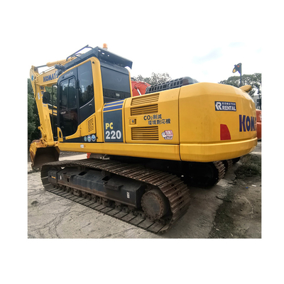 Less Hour Used PC220 Excavator 22 Ton in Shanghai for Earth-moving Machinery in 2019