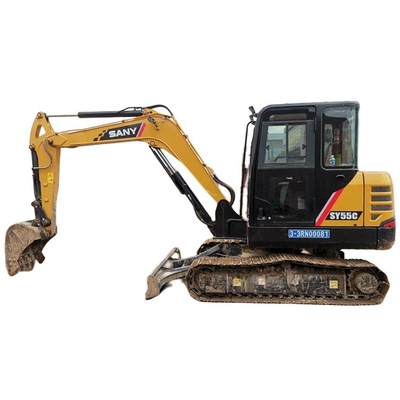 Used Sany SY55 Mini Excavator with Crawler Chain Operating Weight 5780 KG in Shanghai