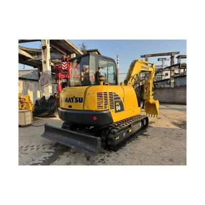 Komatsu PC56 Crawler Excavator With 0.22m3 Bucket Capacity And 5300KG Operating Weight